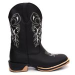 Bota Masculina Country Bordada Johnny Cash Solado Ecco Borracha 