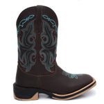 Bota Masculina Country Bordada Johnny Cash Solado Ecco Borracha