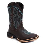 Bota Masculina Country Bordada Johnny Cash Solado Ecco Borracha