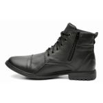 Bota Coturno Masculino Couro Solado Borracha Ecco 