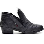Bota Masculina Cano Médio Couro Solado Borracha Ecco