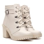 Bota Feminina Larissa Sintetico Ecologico Off White 