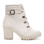 Bota Feminina Larissa Sintetico Ecologico Off White 