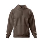 Moleton Masculino Canguru Liso Capuz Cordão Flanelado 