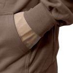 Moleton Masculino Canguru Liso Capuz Cordão Flanelado 