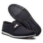 Sapato Masculino Camurça Suave Fivela Ajustável Forro Respirável Solado PVC