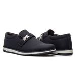 Sapato Masculino Camurça Suave Fivela Ajustável Forro Respirável Solado PVC