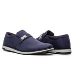 Sapato Masculino Camurça Suave Fivela Ajustável Forro Respirável Solado PVC 