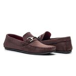 Mocassim Camurça Sintética Fivela 