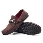 Mocassim Camurça Sintética Fivela 