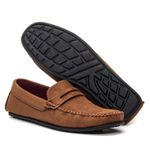 Mocassim Camurca Sintetica Sem Fivela 