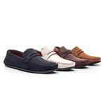 Mocassim Camurca Sintetica Sem Fivela 