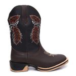 Bota Masculina Country Bordada Johnny Cash Solado Ecco Borracha 