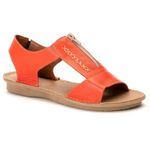 Sandalia Feminina Couro Tiffany Flip Solado Espuma P.U 