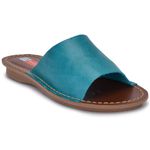 Sandalia Feminina Couro Flip Cleopatra Solado Espuma P.U 