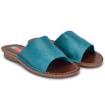 Sandalia Feminina Couro Flip Cleopatra Solado Espuma P.U 