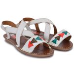 Sandalia Feminino Couro Sol Flip Solado Espuma P.U 