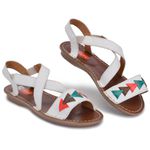 Sandalia Feminino Couro Sol Flip Solado Espuma P.U 