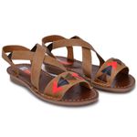 Sandalia Couro Sol Flip Solado Espuma P.U 