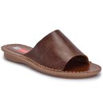 Sandalia Feminina Couro Flip Cleopatra Solado Espuma P.U 