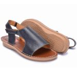 Sandalia Feminino Couro Rebeca Flip Solado Espuma P.U