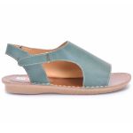Sandalia Feminino Couro Rebeca Flip Solado Espuma P.U