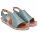 Sandalia Feminino Couro Rebeca Flip Solado Espuma P.U