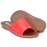 Sandalia Feminina Couro Flip Cleopatra Solado Espuma P.U 