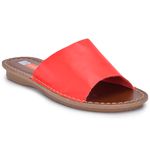 Sandalia Feminina Couro Flip Cleopatra Solado Espuma P.U 