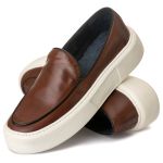 Sapato Masculino Everest Costura Solado Confort Mouro