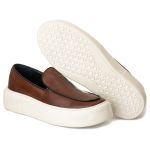 Sapato Masculino Everest Costura Solado Confort Mouro