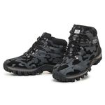 BOTA COTURNO MASCULINO ADVENTURE COURO CAMUFLADO