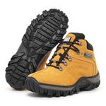 BOTA COTURNO MASCULINO ADVENTURE COURO AMARELO