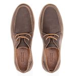 DOCKSIDE ALFA MASCULINO EM COURO RESINADO CAFÉ