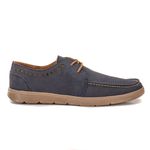 DOCKSIDE ALFA MASCULINO EM COURO RESINADO MARINHO