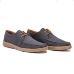 DOCKSIDE ALFA MASCULINO EM COURO RESINADO MARINHO