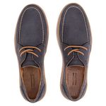 DOCKSIDE ALFA MASCULINO EM COURO RESINADO MARINHO
