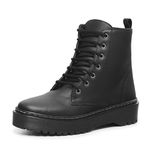 BOTA COTURNO FEMININA BLOGUEIRA TRATORADO PRETO