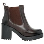 BOTA FEMININA CONFORT SOLADO BORRACHA CAFÉ