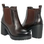BOTA FEMININA CONFORT SOLADO BORRACHA CAFÉ
