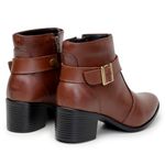 BOTA FEMININA CORRENTE CAFÉ