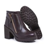 BOTA FEMININA SINTÉTICA CAFÉ