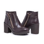 BOTA FEMININA SINTÉTICA CAFÉ