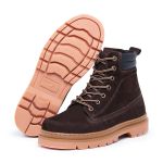BOTA MASCULINA DE COURO NOBUCK MARROM