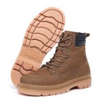 BOTA MASCULINA DE COURO NOBUCK CARAMELO