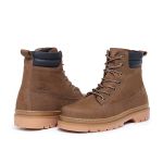 BOTA MASCULINA DE COURO NOBUCK CARAMELO