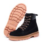 BOTA MASCULINA DE COURO NOBUCK PRETO