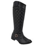 BOTA FEMININA MONTARIA SUPER LEVE CANO ALTO PRETO