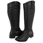 BOTA FEMININA MONTARIA SUPER LEVE CANO ALTO PRETO