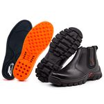 BOTINA MASCULINA COURO LEGÍTIMO PRETO